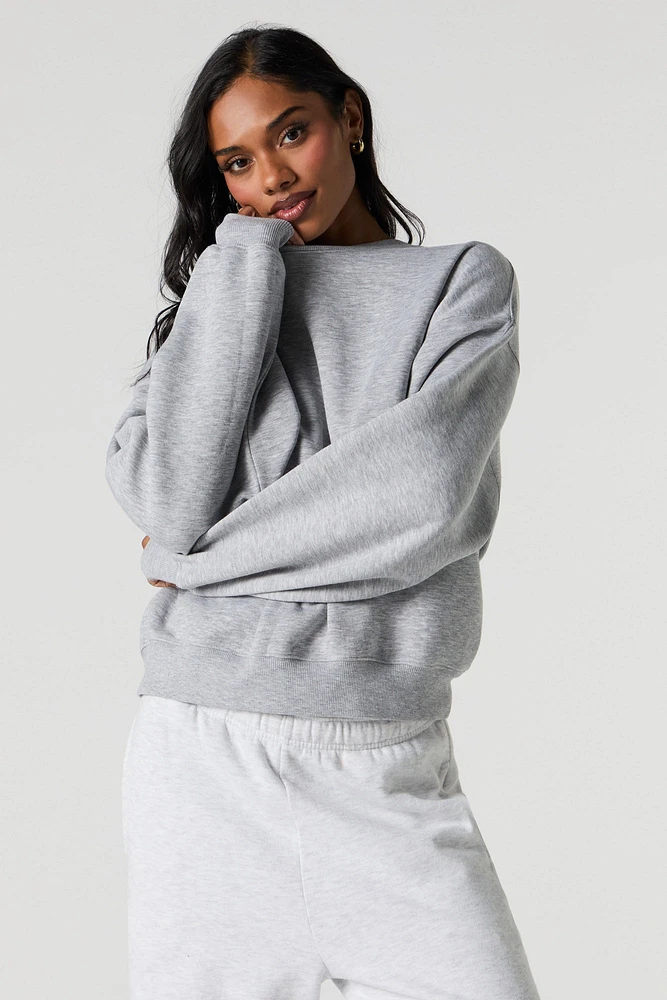 Boxy Fleece Sweatshirt