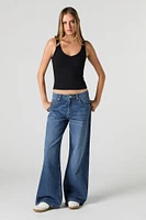 Jean baggy surdimensionné à taille basse
