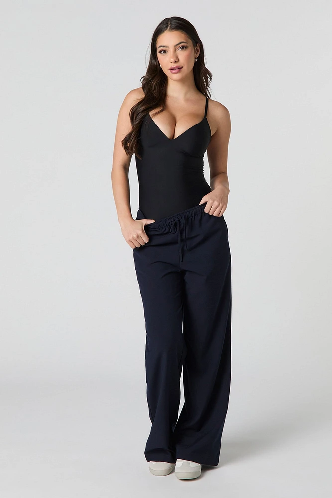 Drawstring Wide Leg Pant
