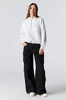 Multi Pocket Wide Leg Cargo Pant