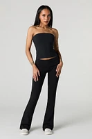 Foldover Waist Flare Legging
