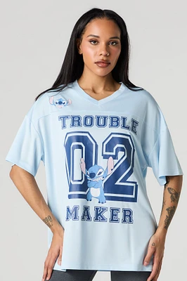 Stitch Graphic Mesh Jersey