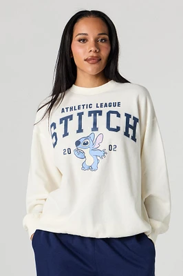 Stitch Graphic Fleece Sweatshirt