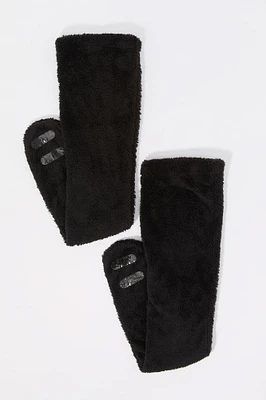 Pantoufles-chaussettes en peluche