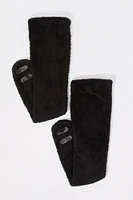 Pantoufles-chaussettes en peluche