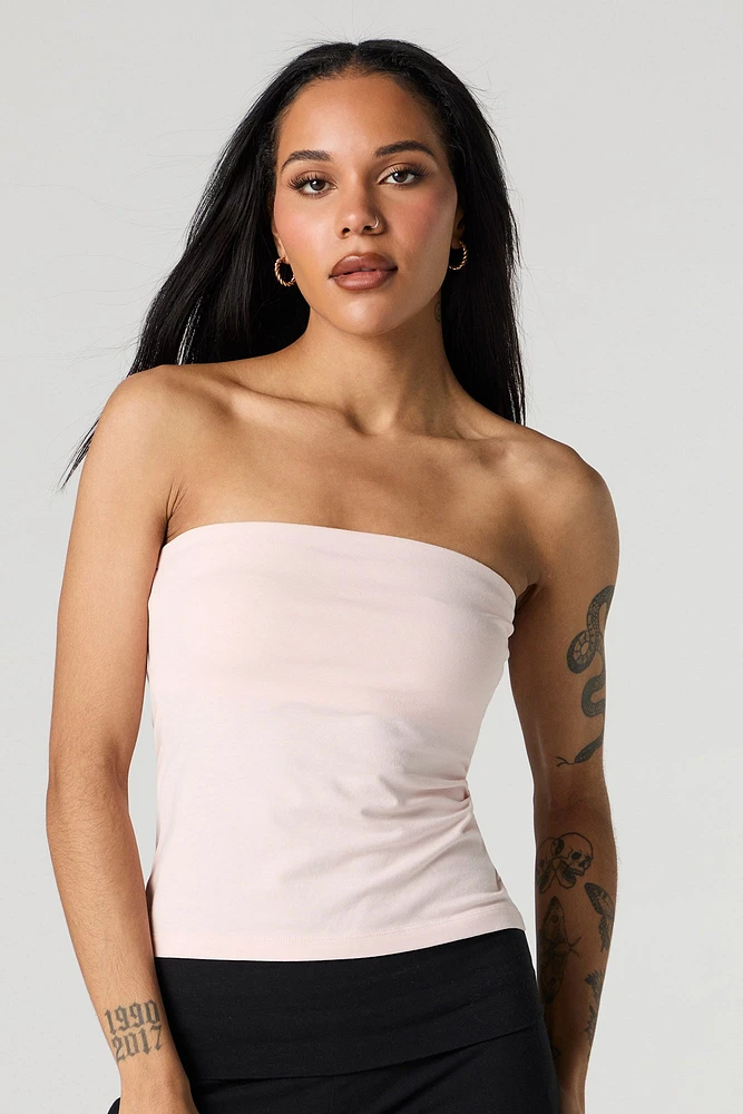Tube Top with Built-In Cups