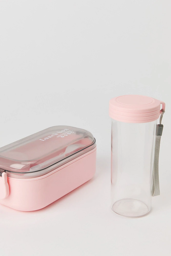 Lunch Box & Water Bottle Set