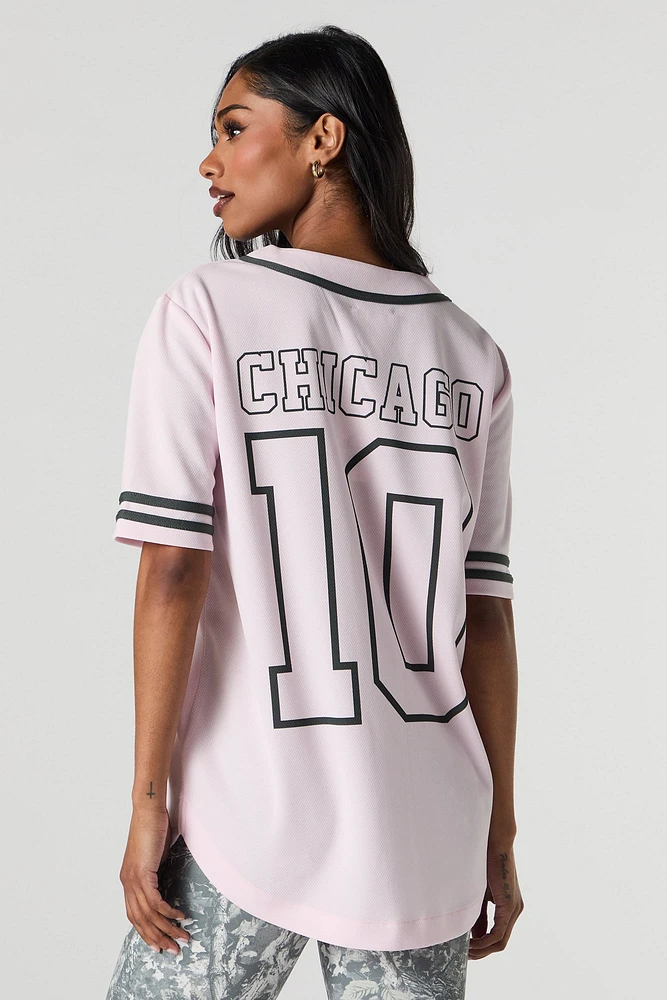 City Graphic Mesh Baseball Jersey
