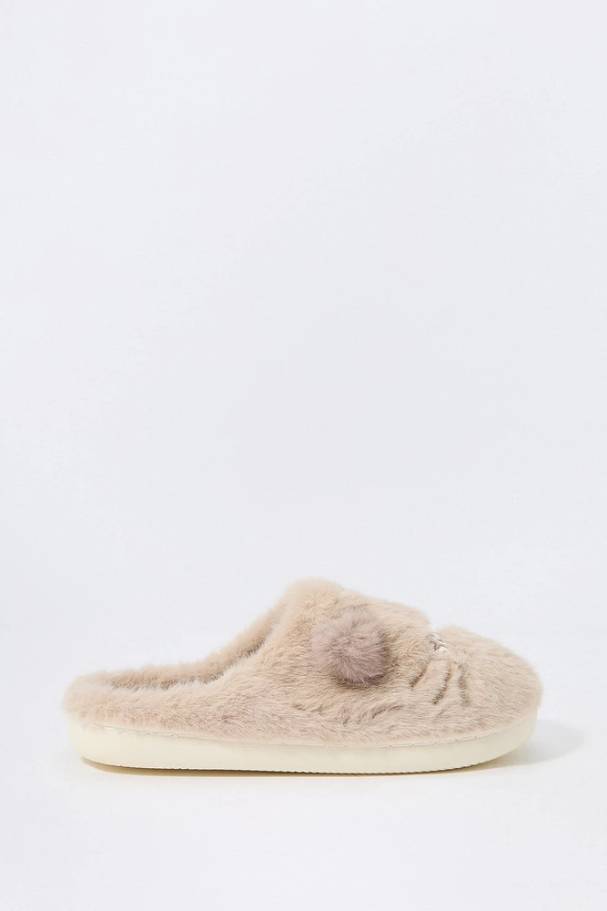 3D Critter Ear Plush Slipper