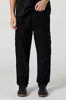 Pantalon cargo avec poches multiples et taille coulissante
