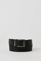 Black & Brown Reversible Faux Leather Belt