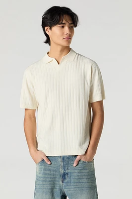 Wide Ribbed Polo