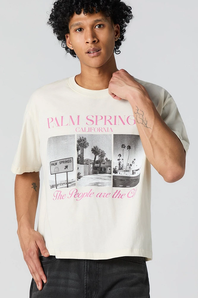 Palm Springs Graphic Boxy T-Shirt