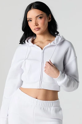 Zip-Up Crop Hoodie