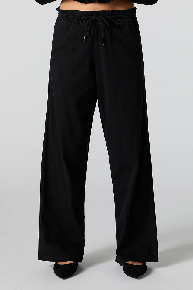 Drawstring Wide Leg Pant