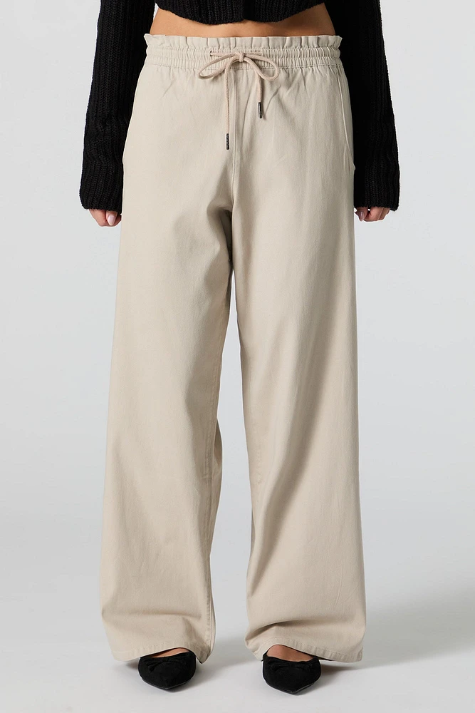 Drawstring Wide Leg Pant