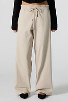 Drawstring Wide Leg Pant