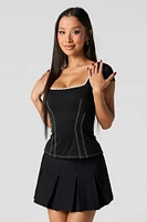 Pleated Mini Skort