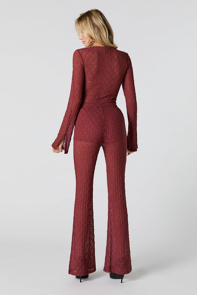 Lace Flare Pant