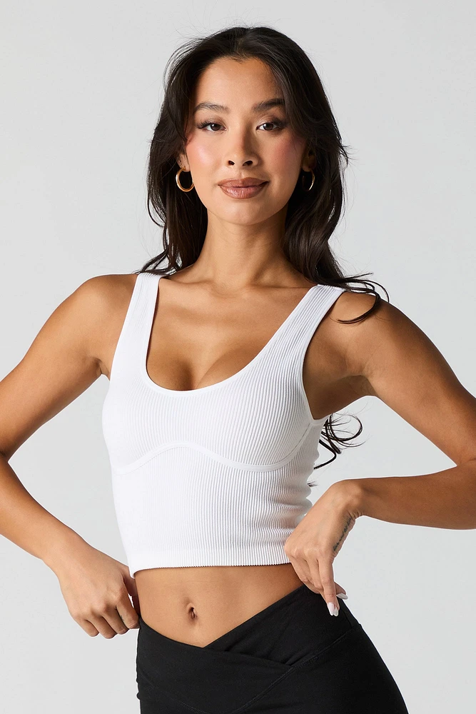 Seamless Ribbed Cropped Tank