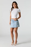 Pointelle Knit Rosette Baby T-Shirt