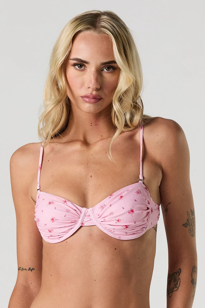 Ruched Bra Bikini Top