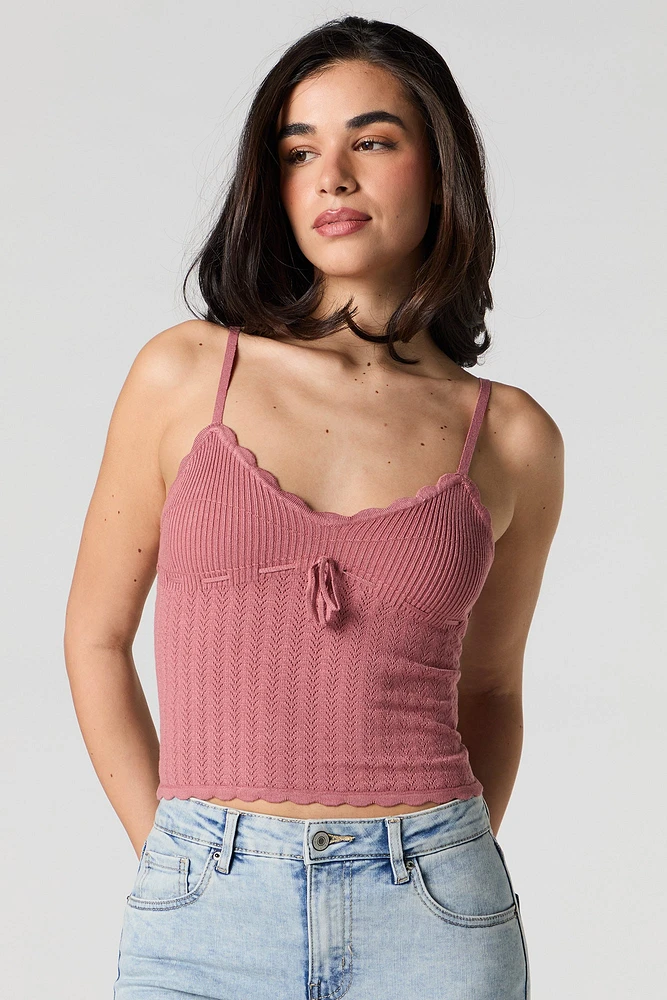 Pointelle Knit Cami