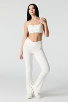 Active Crossover Waist Flare Legging