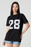 28 Flock Print T-Shirt