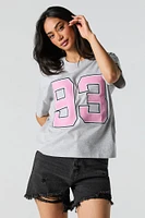 T-shirt avec motif brodé en serg