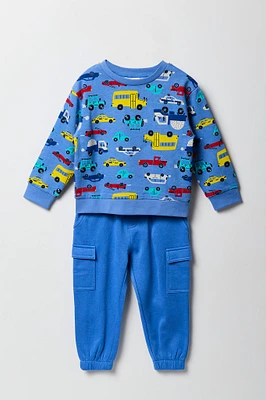 Toddler Boy Graphic Sweatshirt & Jogger 2 Piece Set