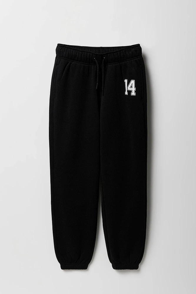Jogger en molleton avec motif ville pour fille