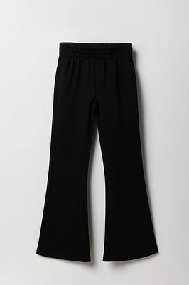 Pantalon d'entraînement à jambe évasée en molleton pour fille