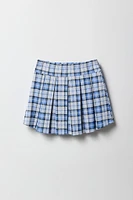 Girls Jacquard Knit Pleated Skort