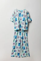 Ensemble avec t-shirt à imprimé Stitch & Angel et pantalon pour fille