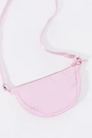 Girls Nylon Half Moon Crossbody Bag