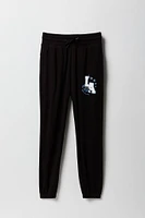 Jogger Active en molleton doux avec imprimé City pour fille