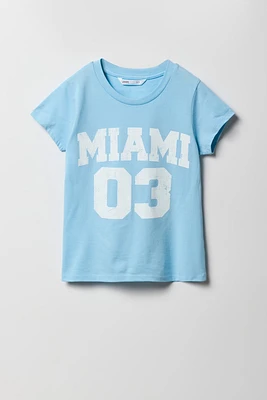 T-shirt à imprimé Miami 03 pour fille