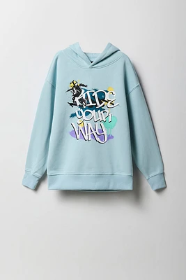 Kids Graffiti Graphic Fleece Hoodie