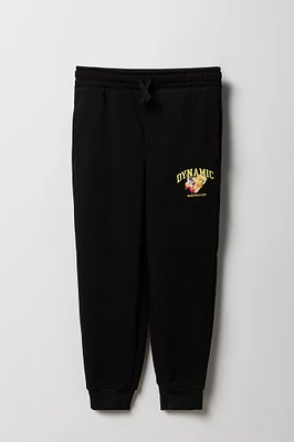 Kids Embroidered Graphic Fleece Jogger