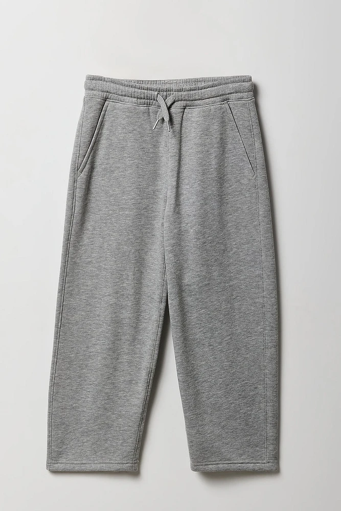 Pantalon d'entraînement à jambe large en molleton pour enfants