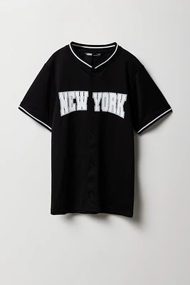 Boys Mesh City Graphic Baseball Jersey
