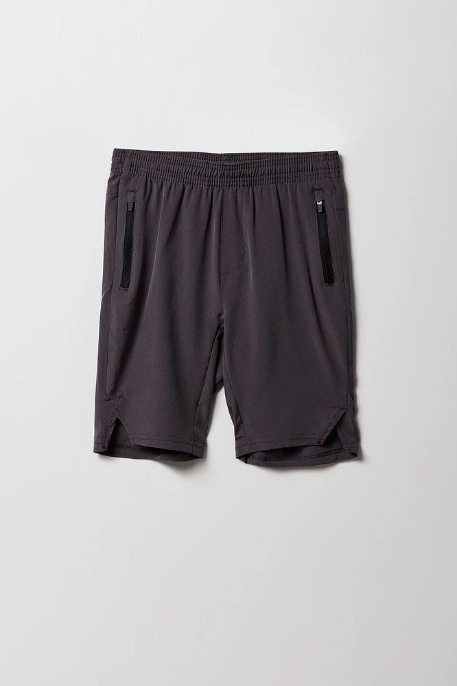Boys Active Zipper Pocket Short