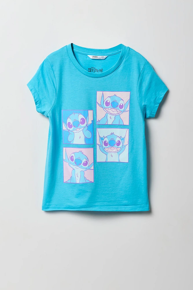Girls Stitch Photos Graphic T-Shirt