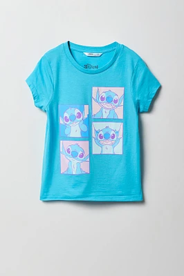 Girls Stitch Photos Graphic T-Shirt