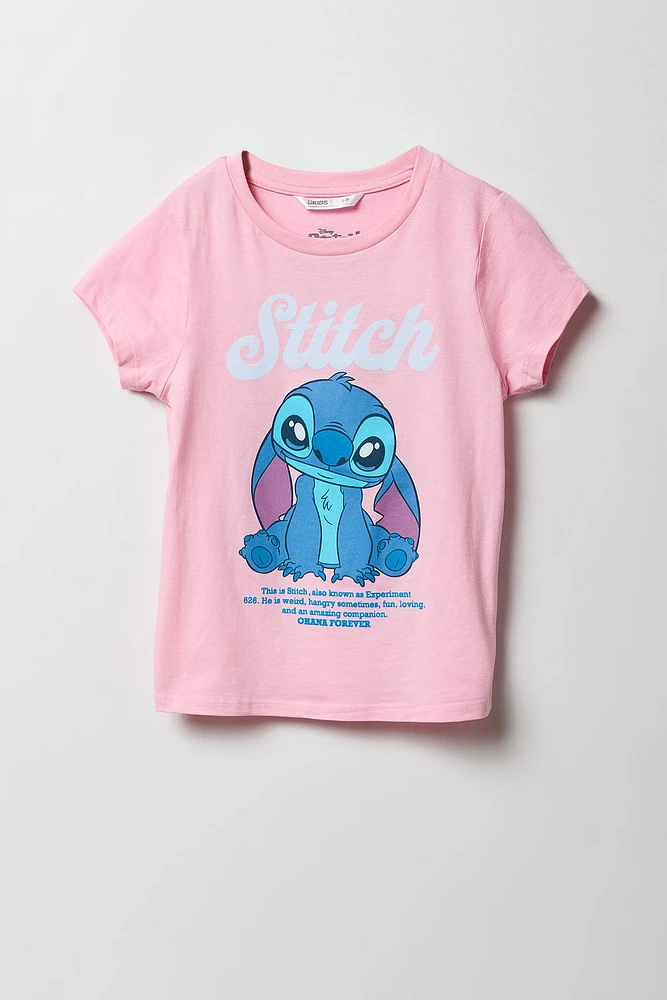 Girls Stitch Experiment Graphic T-Shirt