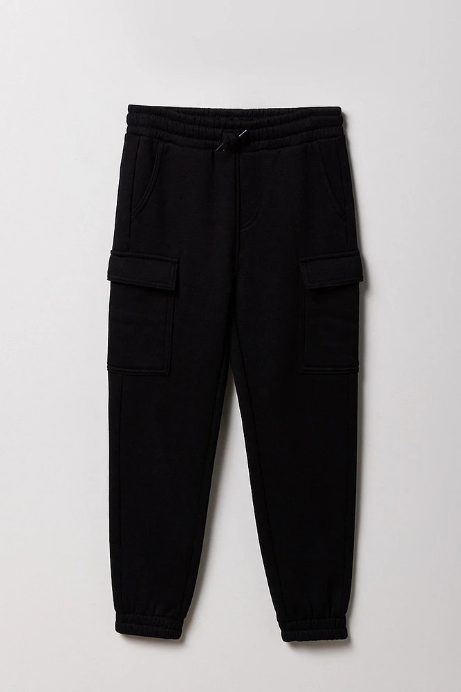 Jogger cargo en molleton classique pour garçon