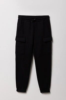 Jogger cargo en molleton classique pour garçon