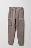 Boys Classic Fleece Cargo Jogger
