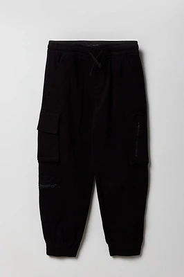 Jogger cargo avec poches à fermeture glissière pour garçon